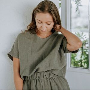 PeplumCo Linen Hannah Tee